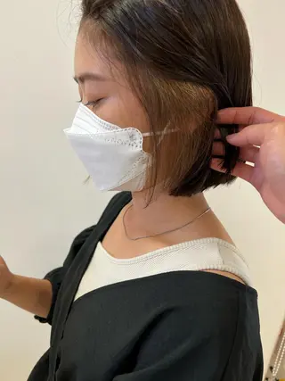 ショート カラー ハイトーン/ウルフ /レイヤー/坂野幸伸のヘアスタイル