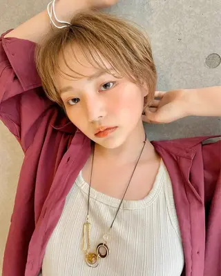 ショート カラー ショートモデル募集/ 美髪縮毛矯正💎萌のヘアスタイル