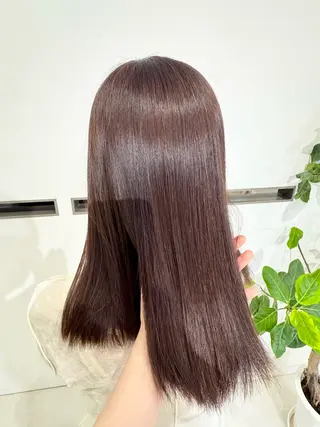 ミディアム カラー amoretto _kokoroのヘアスタイル