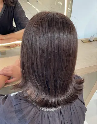 セミロング カラー 艶カラー/カット モデル募集中/あやかのヘアスタイル