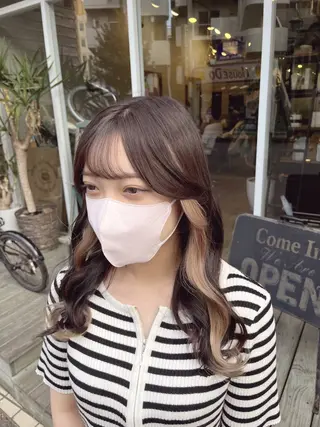 セミロング カラー こじま しょういちのヘアスタイル