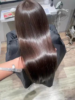 ロング カラー k-twoたき✨艶感 カラー/美髪矯正のヘアスタイル