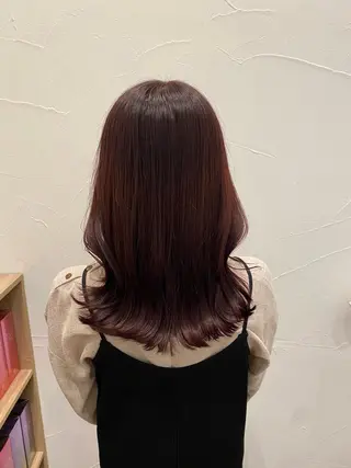 セミロング カラー Ash中目黒店 榊間茜のヘアスタイル