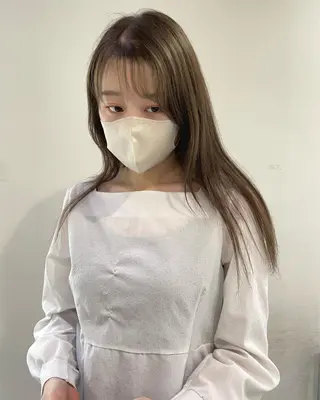 ロング カラー silo所属・silo MOKA 顔周りカット🦦のヘアスタイル