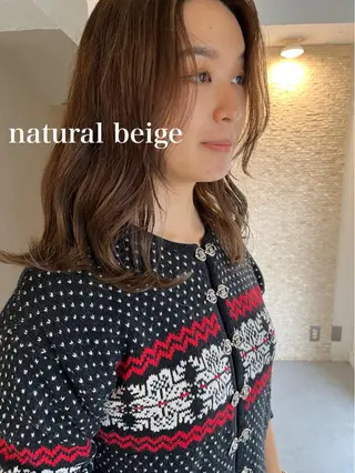 セミロング カラー ヘアアレンジ SALOWIN恵比寿所属・ヘッドスパで脳を 整える✨chacoのヘアスタイル