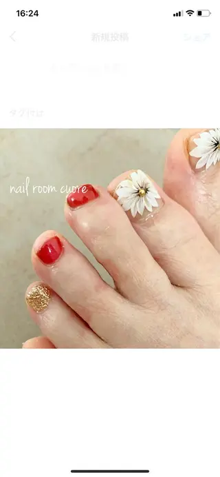 ネイル nail room  cuore所属・松尾 典子のネイルデザイン