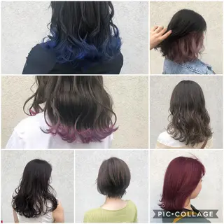 セミロング カラー パーマ ヘアアレンジ 【スタイリスト】此木 裕菜のヘアスタイル