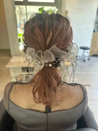 セミロング ヘアアレンジ 女性に人気♪ はやしほのかのヘアスタイル