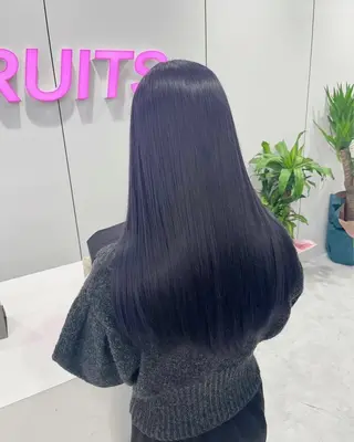 セミロング カラー 寒色デザイン職人 Rimu🤍のヘアスタイル