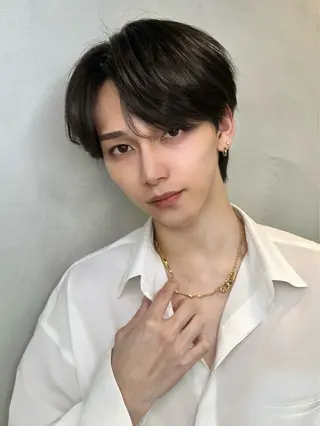 メンズ ブリーチなしW🎀 髪質改善/はのんのヘアスタイル