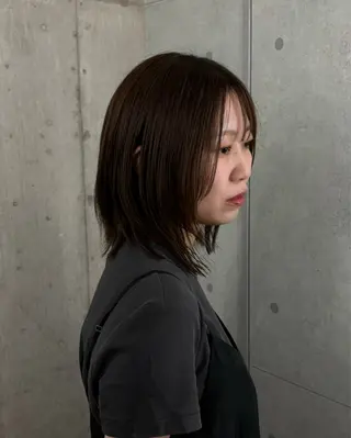 ミディアム ドアベルヘアリビング所属・モデル募集中 🎗️🫧加藤志保のヘアスタイル