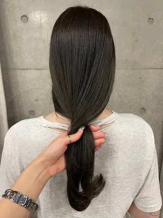 セミロング カラー 表参道/髪質改善・ 透明感 colorのヘアスタイル