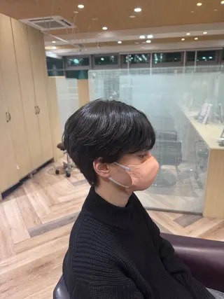 ショート メンズ メンズ特化/ センターパート/八谷のヘアスタイル