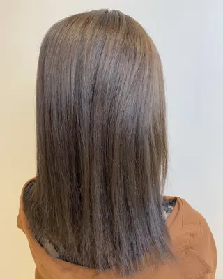 セミロング カラー 杉原 悠司のヘアスタイル