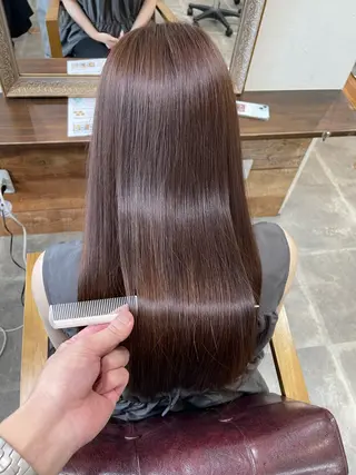 ロング SOYON西大寺店所属・ダブルカラー/ 髪質改善💎安藤のヘアスタイル