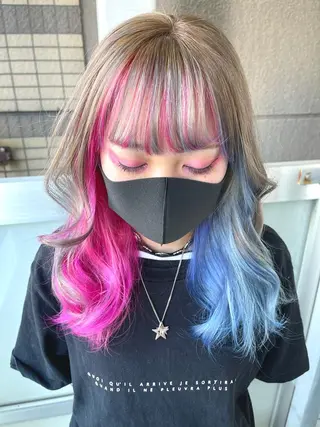 ロング カラー オーストヘアー ミコ所属・岩谷/ブリーチ 🫧透明感カラーのヘアスタイル