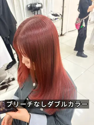 ロング カラー 髪質改善/艶カラー/ メンズパーマ/鈴木のヘアスタイル