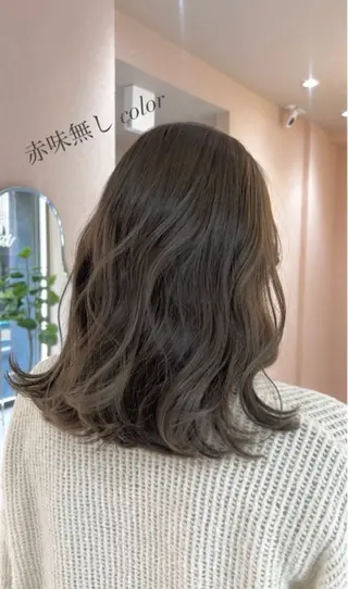 セミロング カラー 🫧ツヤ髪＊赤味消し nanami🫧のヘアスタイル