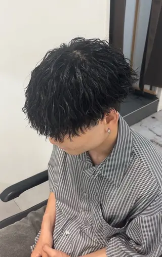 パーマ メンズ メンズ専門/パーマ 特化/栄/北出瑞貴のヘアスタイル