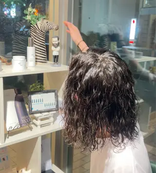 ロング パーマ ヘアアレンジ メンズ FRISEUR/山本 美芽のヘアスタイル