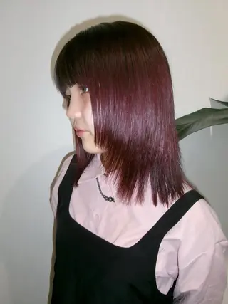 ミディアム カラー ヘアアレンジ “垢抜け”製造美容師 💇✂️石川雄登のヘアスタイル