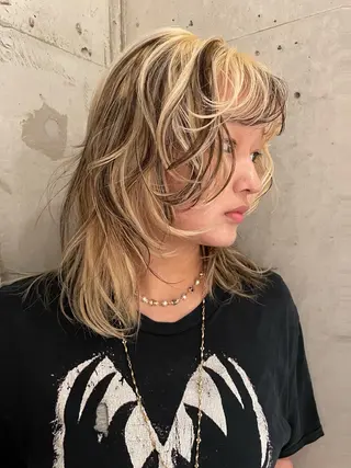 ミディアム カラー sano rikitoのヘアスタイル