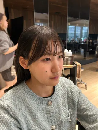 🎀大竹美侑／顔まわ りカット／レイヤーのヘアスタイル