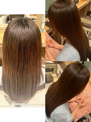 ロング ✨艶カラーと縮毛矯正 🦖しんのすけ🦖のヘアスタイル