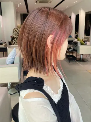 ミディアム カラー 銀座/髪質改善/韓国 カラー🍓原田侑依のヘアスタイル