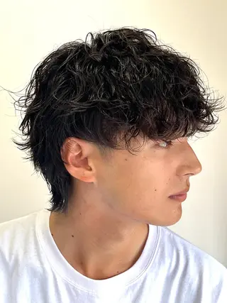 ショート パーマ メンズ NEXT for hair所属・【ボブモデル募集】 宮本祥汰🐺のヘアスタイル
