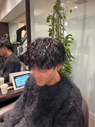 パーマ メンズ 坂本奈都美 🎀のヘアスタイル