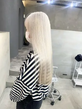 ロング カラー qulim所属・前橋 姫奈のヘアスタイル