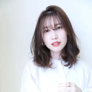 セミロング カラー 艶髪/巻ける縮毛矯正 /髪質改善naoのヘアスタイル