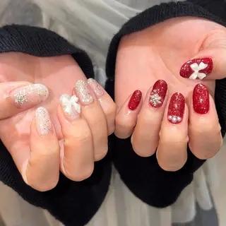 ネイル レイヤー/手書きネイ ルCOCORO 🎀のネイルデザイン