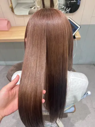 ロング カラー サラツヤ美髪矯正✨️ 平木亜美‪のヘアスタイル