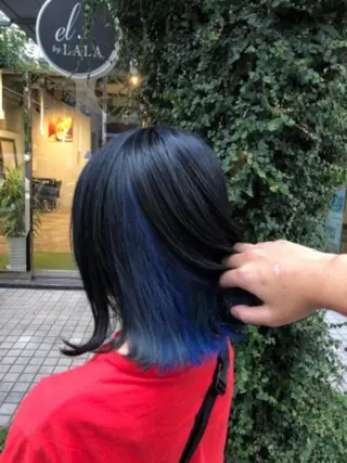ミディアム カラー ヘアアレンジ like みやびのヘアスタイル