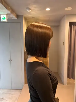 ショート デジタルパーマ/ 艶カラー/神野楓のヘアスタイル