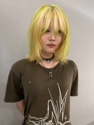 セミロング カラー ケアパーマ/ブリーチ daisukeのヘアスタイル