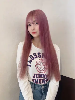 カラー nehus nagaoka所属・🖤複雑履歴ブリーチ Mizuki 🖤のヘアスタイル