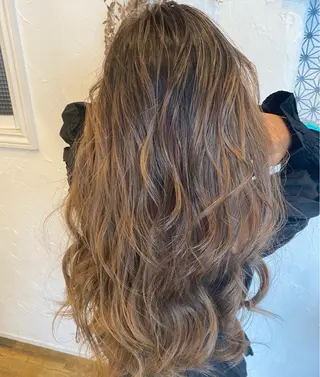 ロング カラー パーマ ヘアアレンジ メンズ ネイル 美容室 ソンリエのヘアスタイル