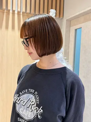 ミディアム 🩵縮毛矯正・ボブ 岩原朋也🩵のヘアスタイル