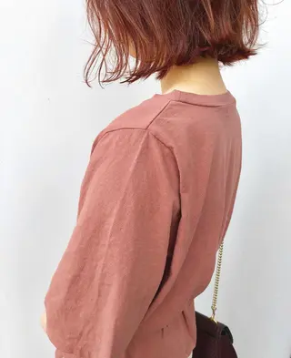 ミディアム カラー 岩田 萌那のヘアスタイル