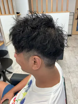 パーマ メンズ メンズ特化/パーマ/ フェードWATARUのヘアスタイル