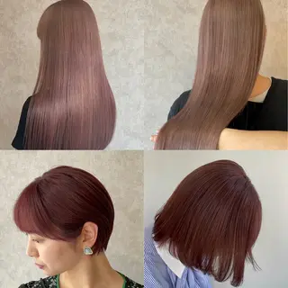 セミロング カラー Taku /ケアハイトーンのヘアスタイル