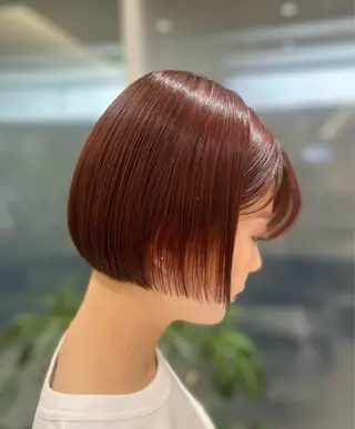 ショート カラー hairsalon de Forever vida所属・ダブルカラー暖色系/ オリーブベージュのヘアスタイル