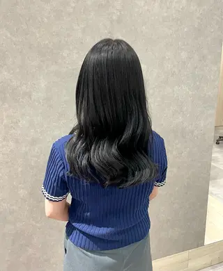 セミロング カラー つちくら あみのヘアスタイル