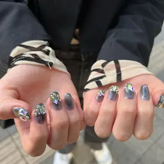 ネイル 韓国🩶Y2Kネイル 💫くれはのネイルデザイン