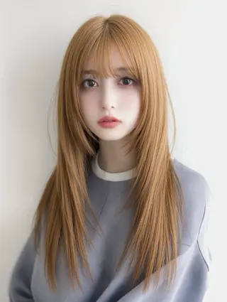 ロング GiseL 梅田【ジゼル】所属・透明感カラー × ハイトーン さきのヘアスタイル