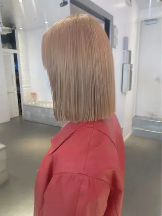 カラー ベージュ×艶🍨 mihoのヘアスタイル