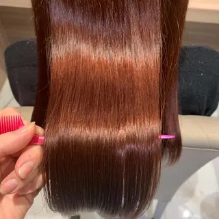 セミロング teddy所属・韓国レイヤー//ブラ ウンカラー🐼メイのヘアスタイル